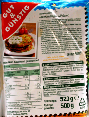 Gut & Günstig Wein-Sauerkraut mild 10 x 500g Beutel