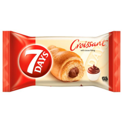 7 DAYS Croissant mit Kakaocremefüllung, 10 x 60g Packungen