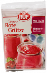 RUF Unsere Rote Grütze Himbeer mit Sago 5 x 129g Packungen
