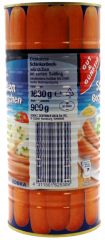 Gut & Günstig Delikatess Schinken Bockwürstchen, 3 x 900g Dosen