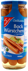 Gut & Günstig Delikatess Bock Würstchen 3 x 720g Gläser