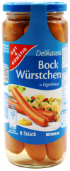 Gut & Günstig Delikatess Bock Würstchen 3 x 360g Gläser