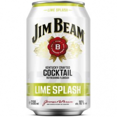 Jim Beam Lime Splash 10% vol., 12 x 330ml Dosen EINWEG