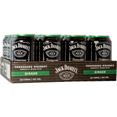 Jack Daniels & Ginger 10% vol., 12 x 330ml Dosen EINWEG
