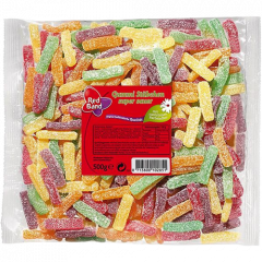 Red Band Gummistäbchen super-sauer 12 x 500g Tüten