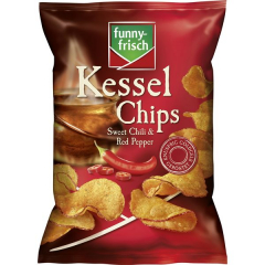 funny-frisch Kessel Chips Sweet & Chili 10 x 120g Tüten