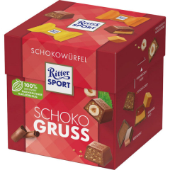 Ritter Sport Schokowürfel Schokogruß 4 x 176g Schachteln