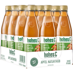 hohes C Apfelsaft, 12 x 500ml Flaschen EINWEG