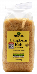 Alnatura Langkorn Reis parboiled 3 x 1kg Beutel