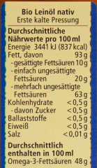 Alnatura Leinöl nativ 3 x 250ml Flaschen