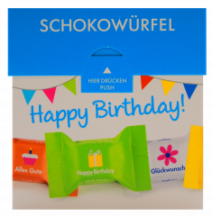 Ritter Sport Schokowürfel Happy Birthday 4 x 176g Schachteln