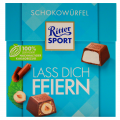 Ritter Sport Schokowürfel Lass dich Feiern 4 x 176g Schachteln