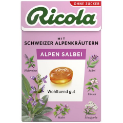 Ricola Alpen Salbei ohne Zucker 20 x 50g Boxen