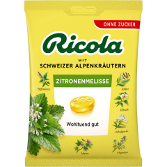 Ricola Zitronenmelisse ohne Zucker 18 x 75g Tüten