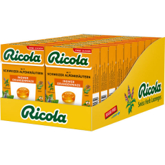 Ricola Ingwer Orangenminze ohne Zucker 20 x 50g Boxen