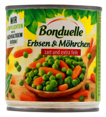 Bonduelle Erbsen & Möhrchen zart und extra fein 6 x 130g Dosen