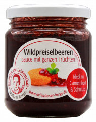 Berge Wildpreiselbeeren Sauce 3 x 215g Gläser
