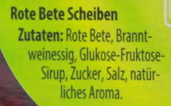 Kühne Rote Bete Scheiben, 4 x 430g Gläser