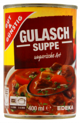 Gut & Günstig Gulaschsuppe, 6 x 400ml Dosen