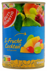 Gut & Günstig Fruitcocktail 6 x 250g Dosen